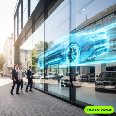 Digital signage in automovite